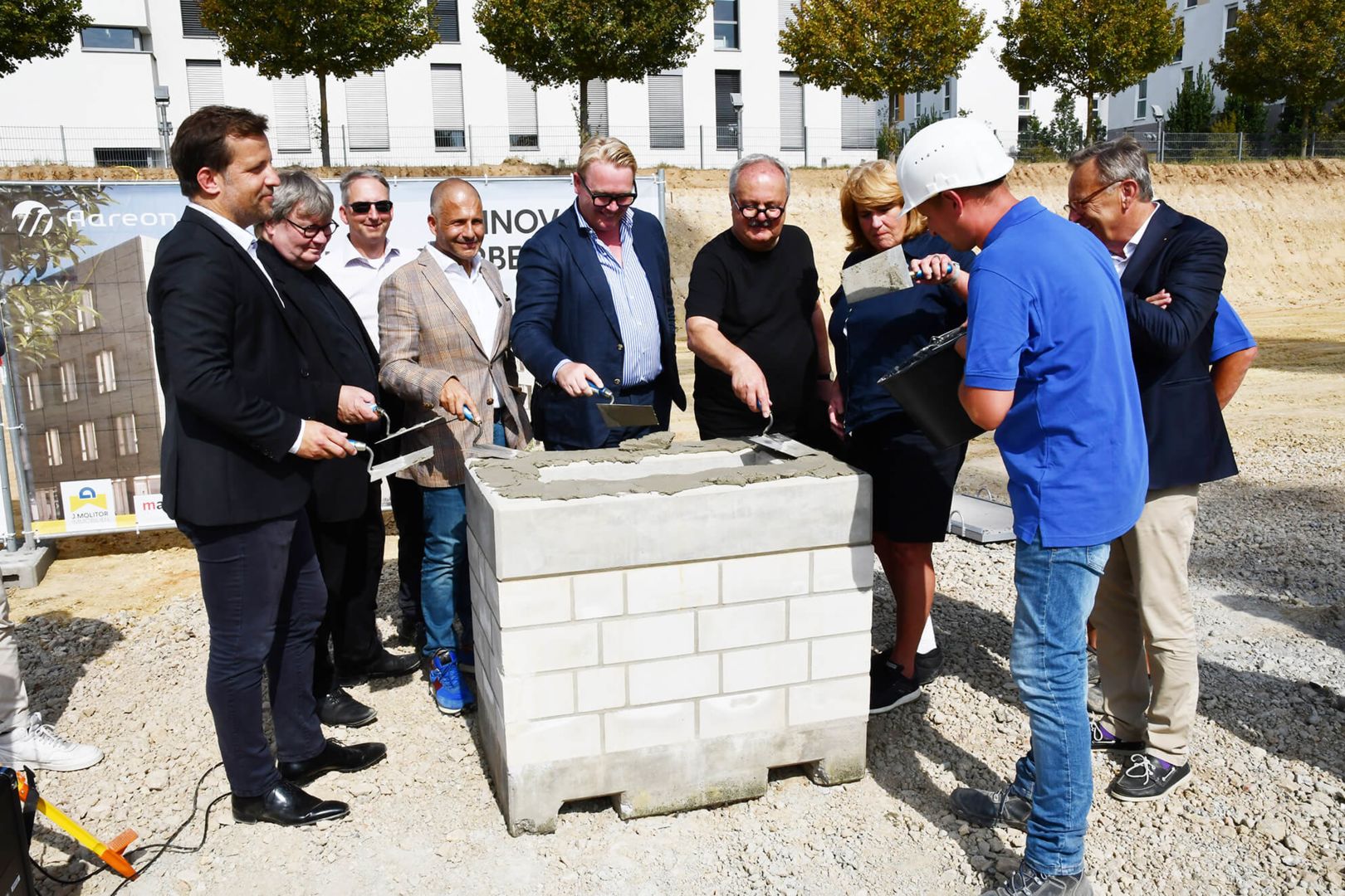 Grundsteinlegung für neuen Hauptsitz der Aareon AG in Mainz